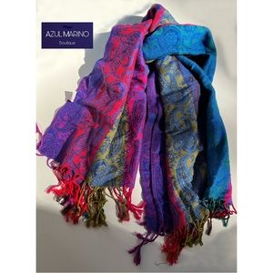 Vera Tucci — Colorful Pashmina Scarf • Bufanda pashmina colorida •